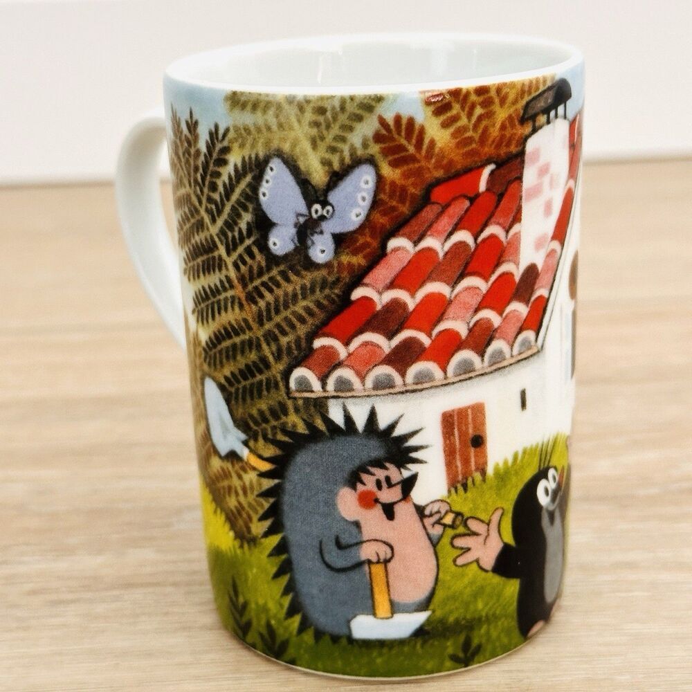 Vintage Krtek Mole Friend House Coffee Mug Zdenek Miler Czech Cartoon Thun 1794